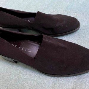 Brown Nylon Fabric Nine West Shoes 8M